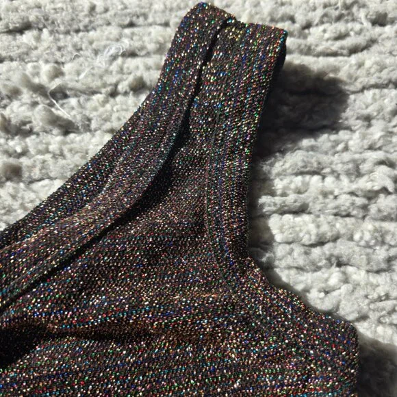 Urban Outiftters One Shoulder Sparkly Top, Night Out Ready, Size XS - Picture 4 of 5